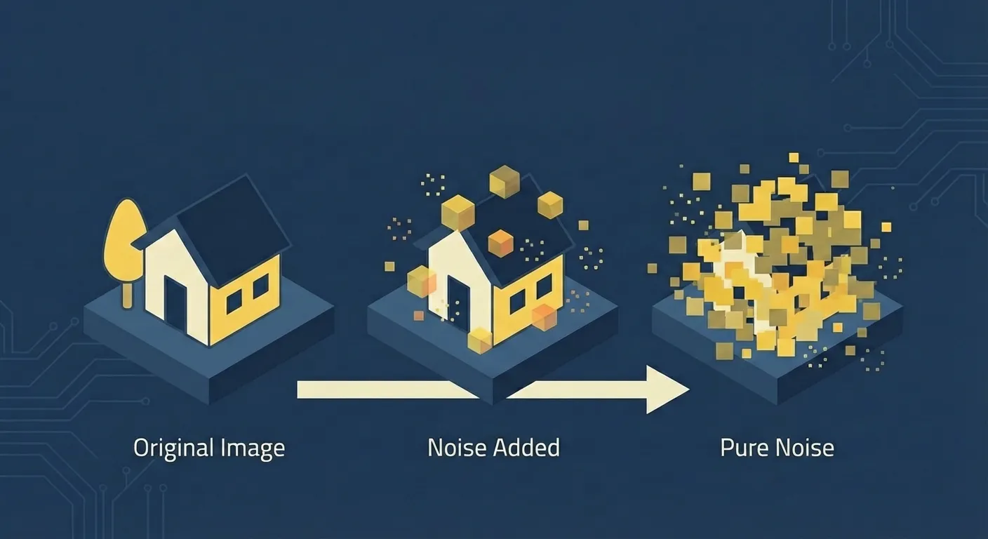 diffusion training adding noise to images